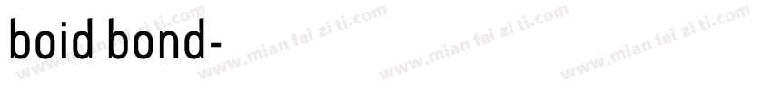 boid bond字体转换